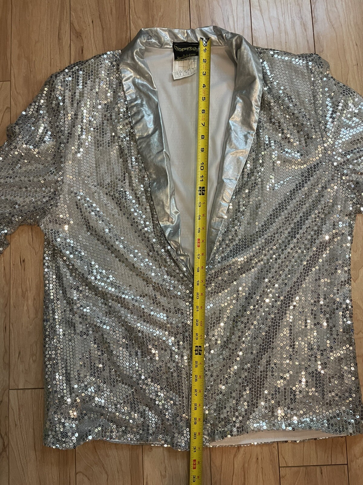 Silver Sequin Blazer Dinner Jacket - image 6