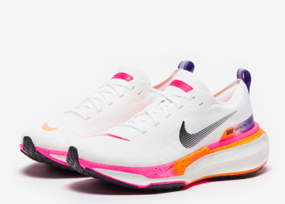 Nike ZoomX Invincible 3 Flyknit Damen-Laufschuhe weiß & orange UK 5 NEU