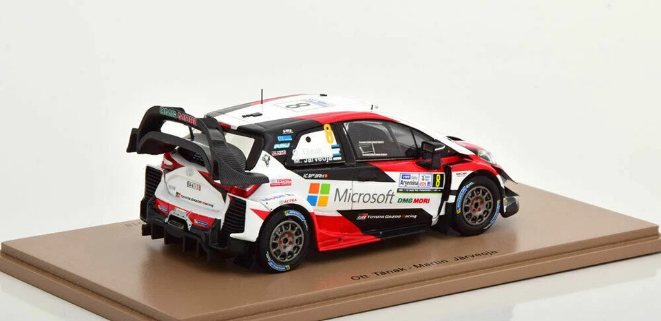 MODELLINO AUTO 1:43 SPARK TOYOTA YARIS WRC OTT TANAK WINNER RALLY ARGENTINA 2018 - Immagine 4 di 4