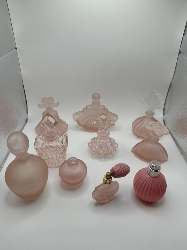 Vintage Pink Perfume Bottles, lot of 15 , Not Operational eBay