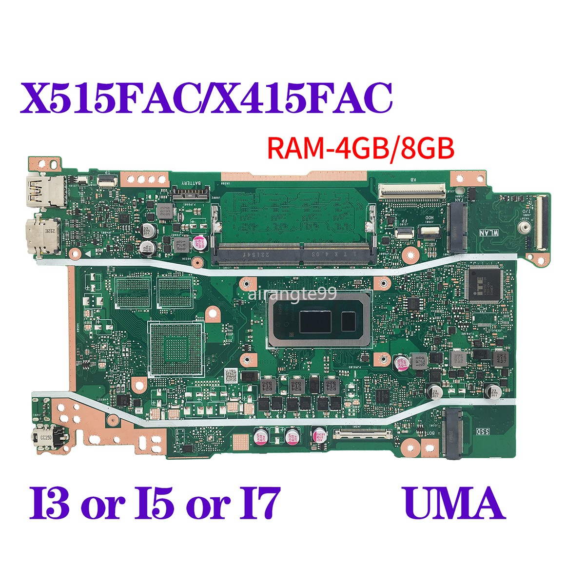 Motherboard For ASUS X409FAC X509FAC X515FAC F515FAC F515F X415FAC