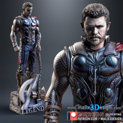 THOR, MARVEL, 1/4-1/24, FIGUR, FAN ART, 3D-DRUCK, STATUE, SANIX3D, MFW