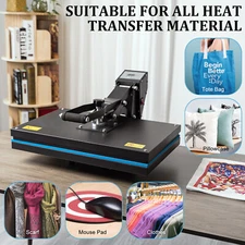 16"X24" Digital Clamshell T-shirt Heat Press Machine Sublimation Transfer Print