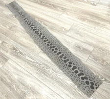 Grey Blue Genuine Anaconda Leather real hide snake skin python boa Rattle 272