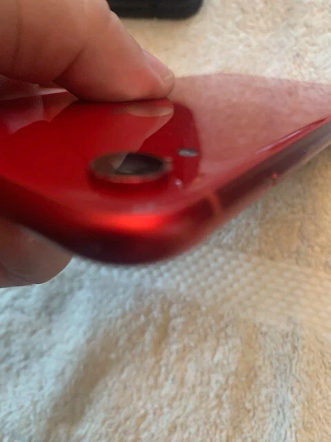 Apple iPhone XR Carcasa Trasera Cristal Carcasa Rojo (C) Foto 2 de 4