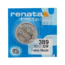 50-Pack 389 / SR54 Renata Silver Oxide Button Batteries
