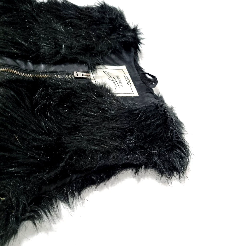 Lorna Jane Chaleco de Piel Sintética Chaqueta Negro Cremallera Completa Sin Mangas Mujer Talla XS Foto 2 de 4