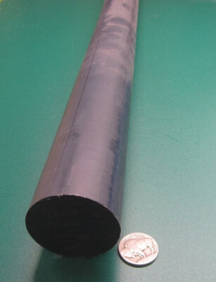 Barre Ronde Nylon MDS Noir - Diamètre 1 Pouce, Longueur 48 Pouces, Made In USA