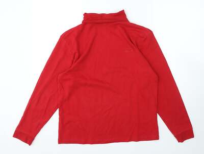Crane Snow Damen Pullover rot Rollkragen Polyestermischung Größe M