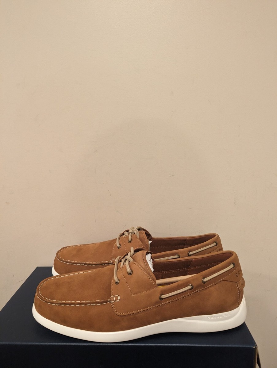 Cole Haan Men\'s Grand Atlantic Tan Leather-Nubuck Boat Shoes -11.5M - New in Box Cole Haan Men main image 2