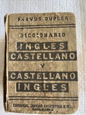 Parvus Duplex Diccionario Ingles Castellano y Castellano Ingles Sopena Argentina