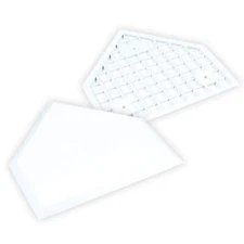 Champro Home Plate without Spikes (White), 1/2''