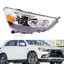 Passenger RH Side HeadLight For Mitsubishi Outlander Sport 2011-2019 Front