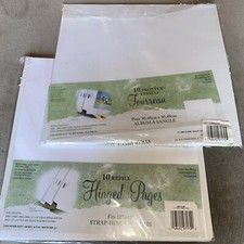 Westrim Crafts Hinged 10 Refill Pages  14 Protective Sleeves 12x12 Scrapbook