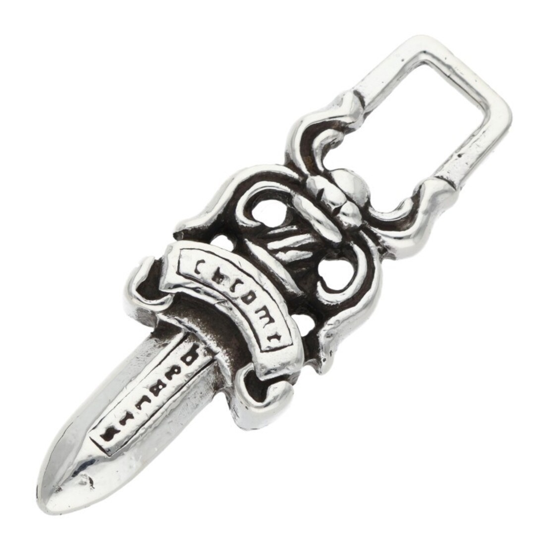 Chrome Hearts #5DAGGER ZIP1 #5ダガーチャーム Silver Necklace Top for Men Used 2442d3b89 thumbnail 3