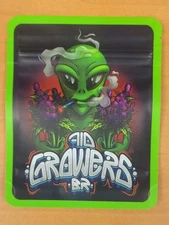 50pc Mylar bags 3.5 G Alien Growers | Smell-Proof Metallic Storage
