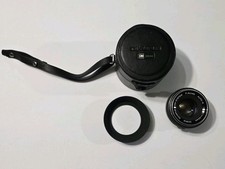 Vintage Olympus OM 50mm f1.8 F.Zuiko Auto-S Lens w/ Metal Hood  Case Untested