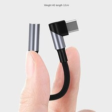 Elbow USB Type C To 3.5 Jack Earphone Adapter USB-C 3 5mm Audio Cable Converter