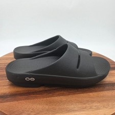 OOFOS OOahh Slide Sandals Black Women's Size 7 EU 38 Comfort Recovery Men's sz