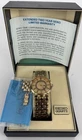 VTG Seiko 6F26-6019 32mm Gold Tone Quartz Day/Date Watch w/Bracelet & Battery