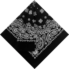 Single Pack Bandanas 60s Premium Cotton Soft Thin Handfeel Large Handkerchief fo