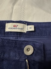 Vineyard Vines Martha  s Corduroy Pants Women  s Size 30 Navy Straight Stretch