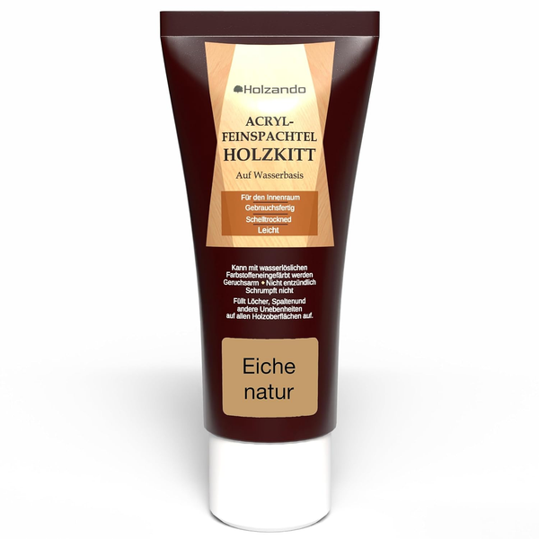 Acryl Holzkitt Feinspachtel FüR Holz, Osb Und WäNde Eiche Natur 45, 250Gr Tube-image