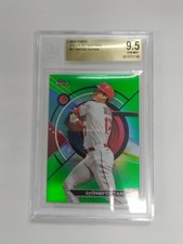 2023 FINEST GREEN REFRACTOR 17 SHOHEI OHTANI 17/99 JERSEY NUMBER BGS9.5 POP1 MVP