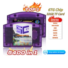 Summercart 64 Open Source N64, 32GB SD, 5400 Games, 64DD, 🇺🇸 USA SELLER!