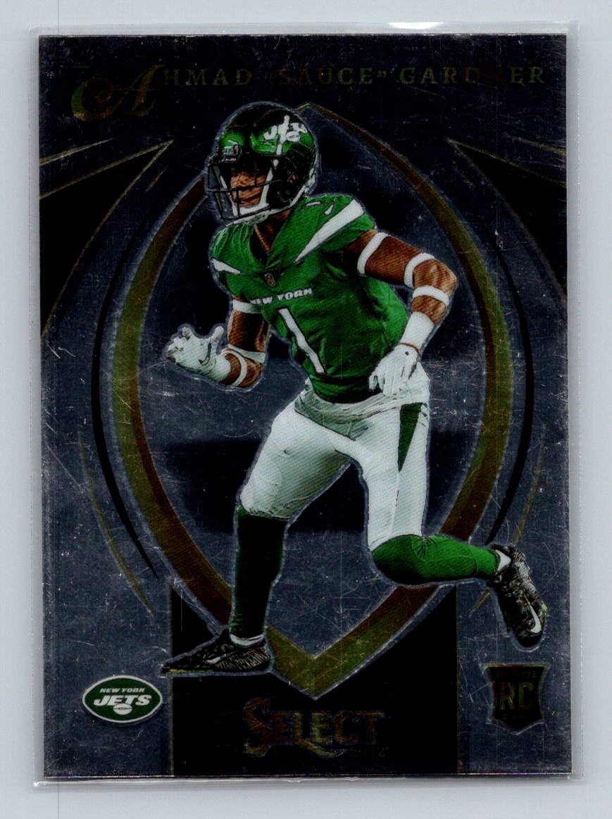 Ahmad "Sauce" Gardner 2022 Panini Select #SCR-21 RC Certified Rookies Jets