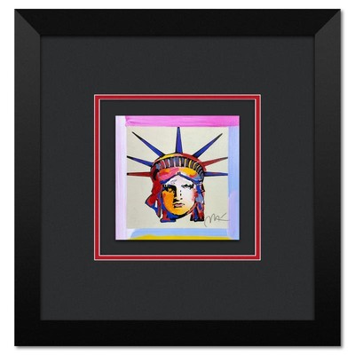 Peter Max Liberty Kopf X Gerahmt Ltd. Ed. Lithographie #' D Handsigniert, COA