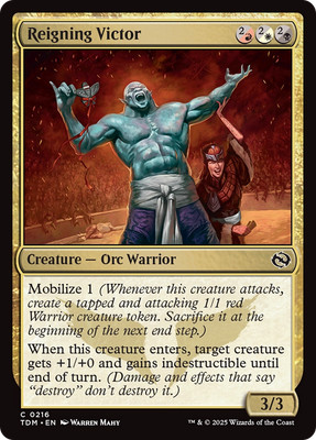 x1 Reigning Victor TDM Tarkir Dragonstorm MTG 216 COMMON M/NM 1x