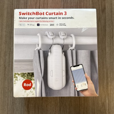 SwitchBot Curtain 3 Rod Automatic Curtain Opener Bluetooth Remote Control Smart