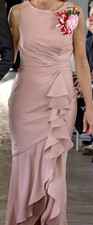 Mother Of Bride/Groom Dress Dusty Pink/Rose, Size 4 Regular Sleeveless