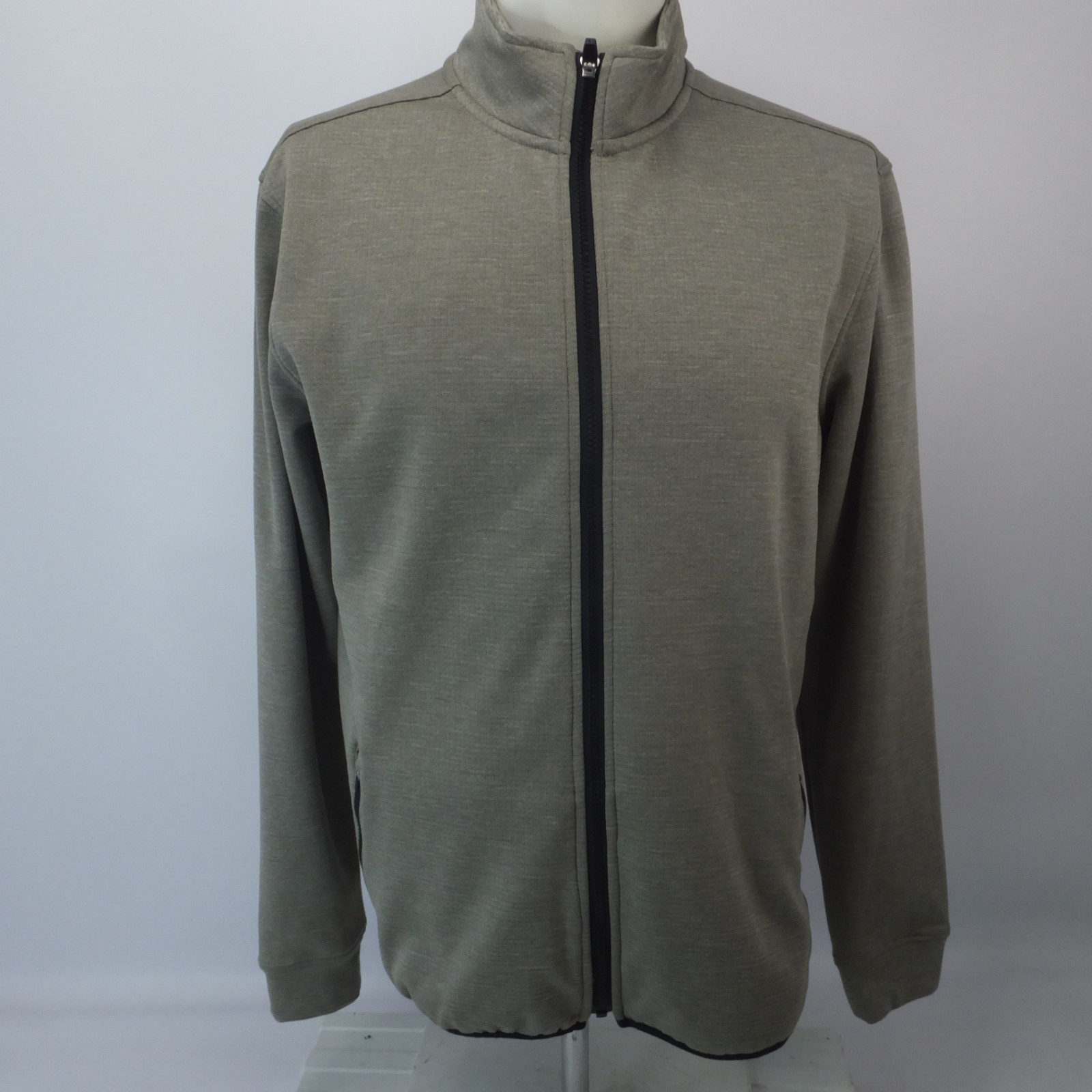Straight Down Performance Heather Grey Full Zip P… - image 1