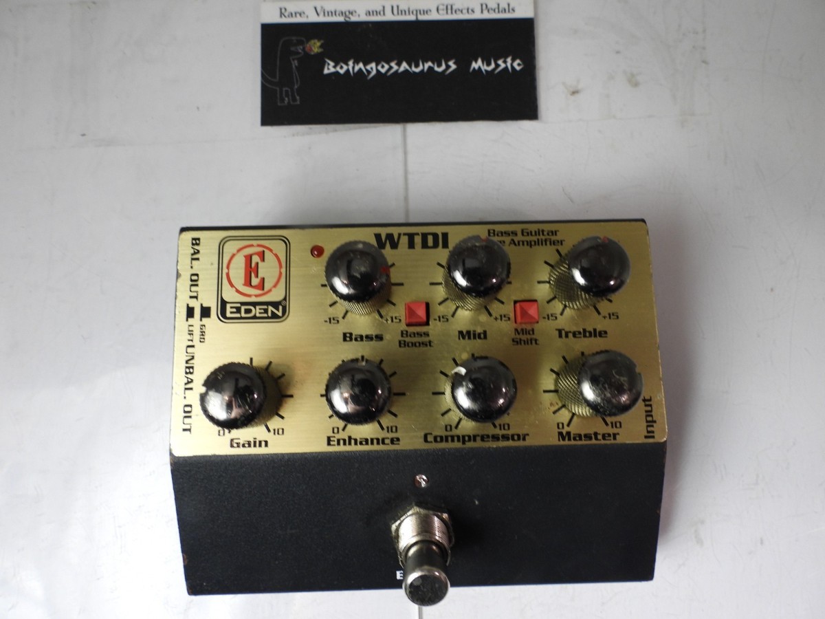 Eden WTDI World Tour DI EQ Bass Preamp Preamplifier Effects Pedal