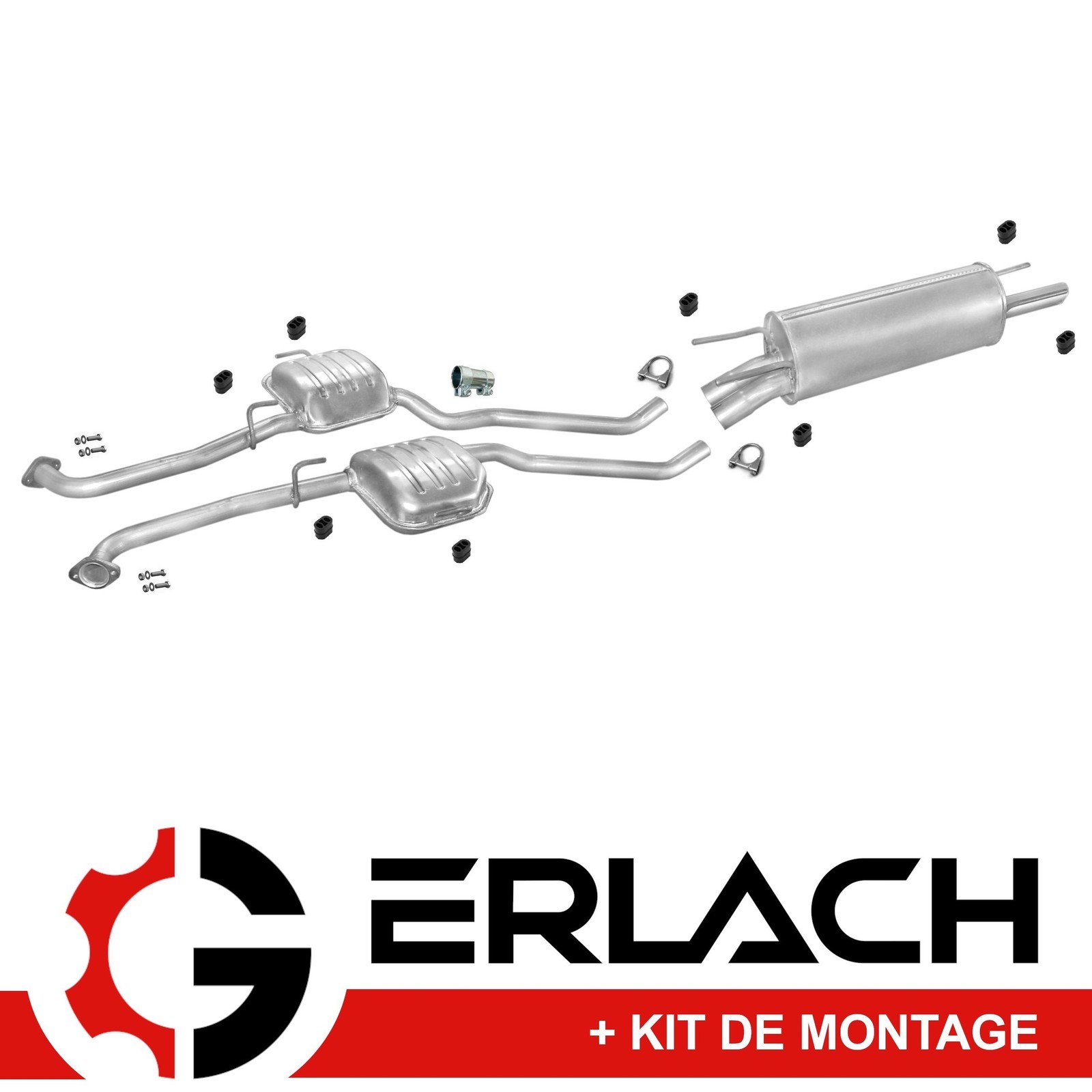 Silencieux Opel Omega B 2.5 2.6 V6 anti-corrosion réduisant le bruit moteur sur autoroute