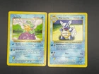 Pokemon TCG: SHADOWLESS BASE SET Squirtle 63/102 AND Wartortle 42/102
