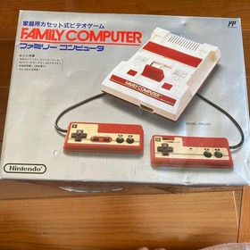 Nintendo Famicom Family Computer Console with Box AC Adapter RF Switch Manual