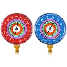 Refrigeration Pressure Gauge Kit R-134a, R-404a, R-2092, R-410a R-134a 0-800p...