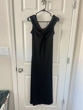 Old Navy Long Black Sleeveless V-Neck Gown Dress Women's Party M
