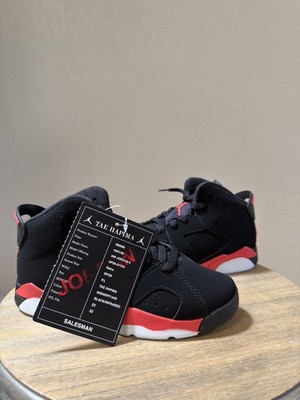Jordan 6 Retro (PS)  1.5y Black/LT Crimson Noir/Cramoisi   Condition:New
