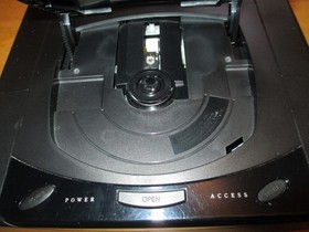 SEGA SATURN BLACK VIRTUA FIGHTER SYSTEM SET-POWER TURNS ON-w/ CONTROLLER *READ*