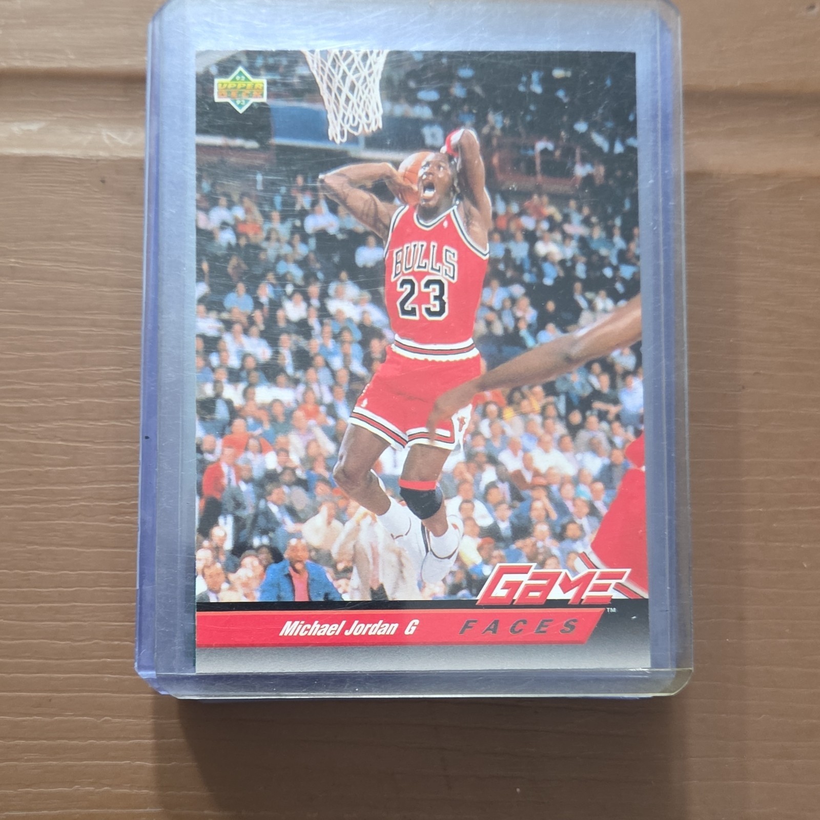Upper Deck 1992-93 Michael Jordan Game Faces #488 Chicago Bulls Basketball Card