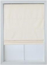 Cordless Roman Shade - Thermal Insulated Room Darkening  Blackout Curtain Blind