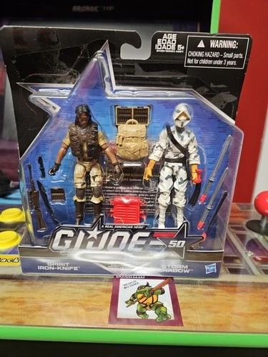 Year 2015 G.I. JOE 4" Figure Set - CLASSIC CLASH SPIRIT IRON-KNIFE STORM SHADOW