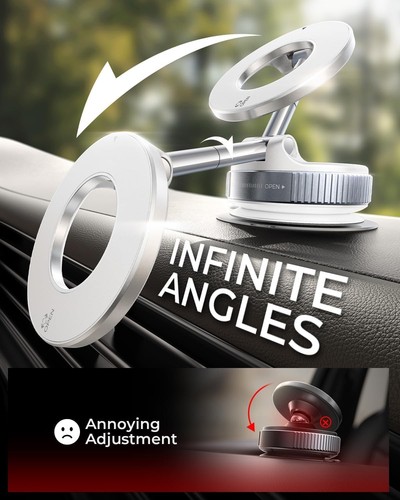 Soporte magnético para teléfono de coche 2025, fuerte montaje de succión para MagSafe, rotación 360° - Imagen 23 de 39