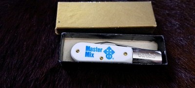 Vintage Colonial Master Mix Feeds Advertising Barlow Pocket Knife