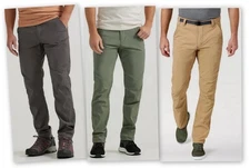 Mens WRANGLER Convertible TRAIL JOGGER  Gray Green Brown Wicking Stretch BELT ZI