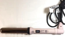 L'ange Ondule Titanium Curling Wand Iron HTO15B 1" Barrel Blush Rose